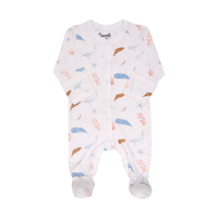 Coccoli Water Color Fish Print Footie