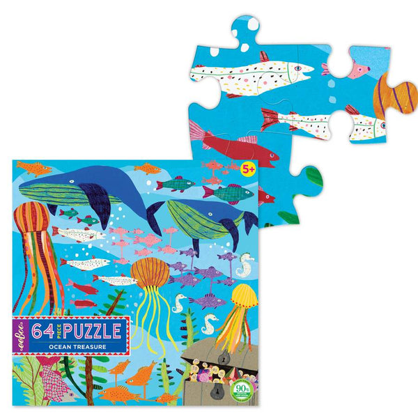 eeBoo Ocean Treasures 64 Piece Puzzle