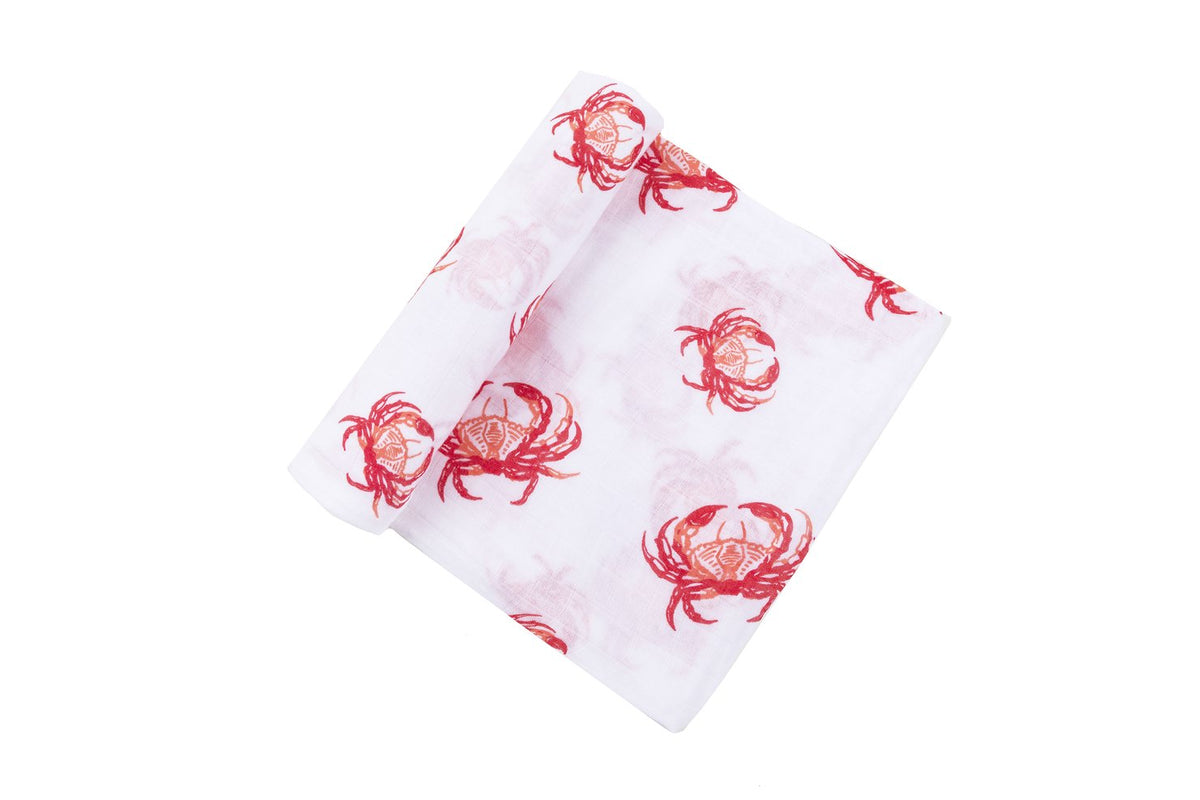 Little Hometown Pink Crab Swaddle