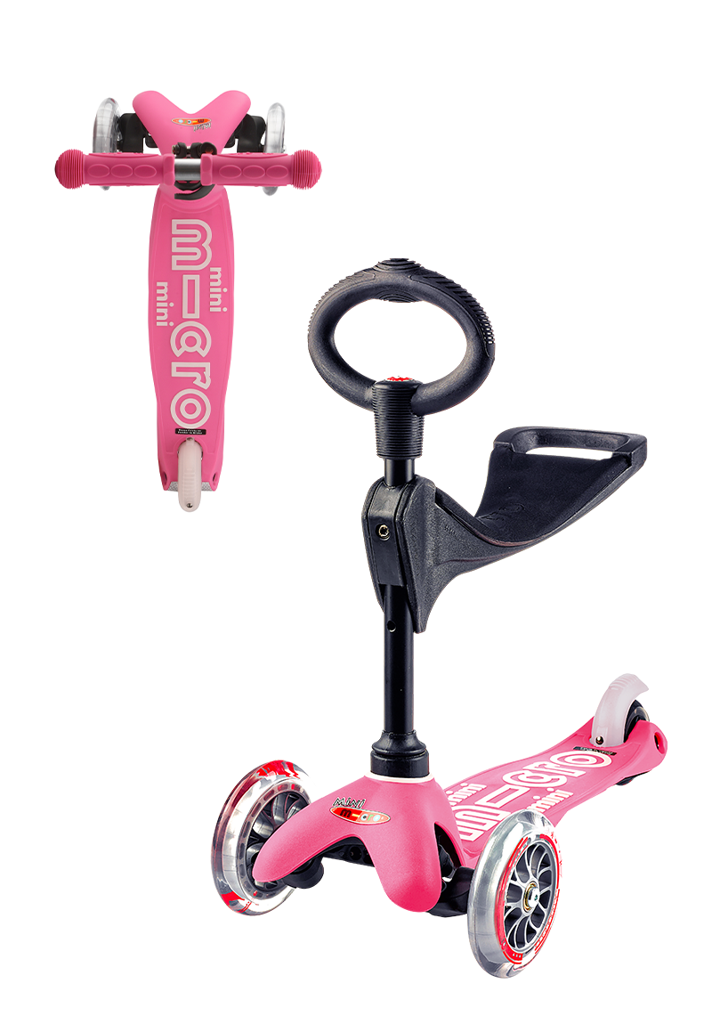 Micro Kickboard - Mini Deluxe 3-in-1 - Pink