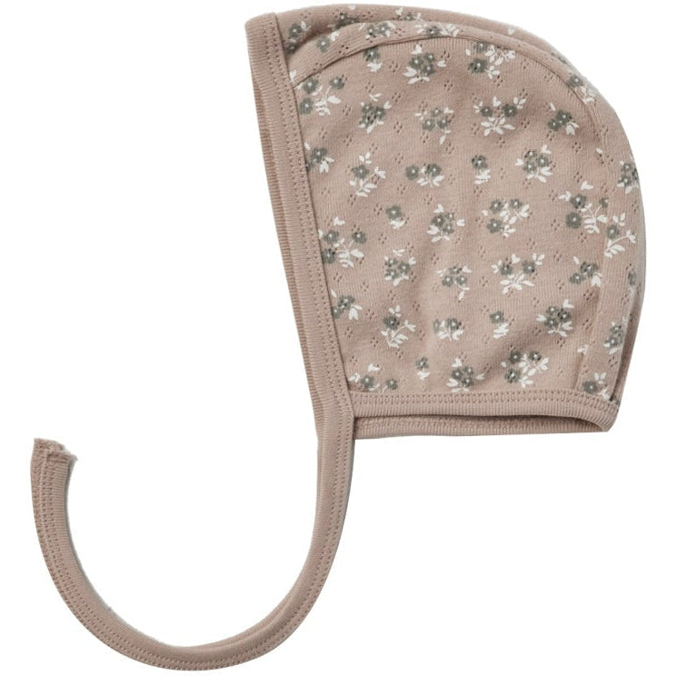 Quincy Mae Pointelle Baby Bonnet | Truffle