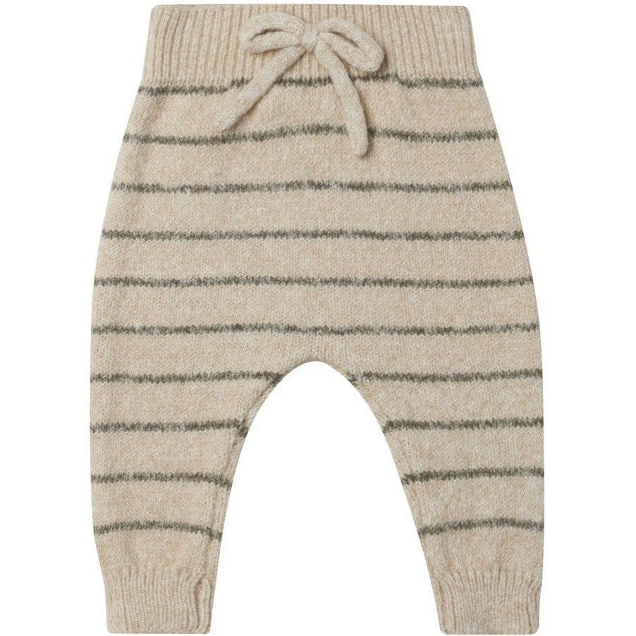 Quincy Mae Knit Pant || Basil Stripe