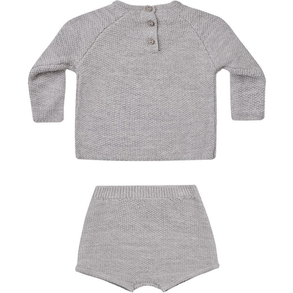 Quincy Mae Summer Knit Set | Heathered Periwinkle