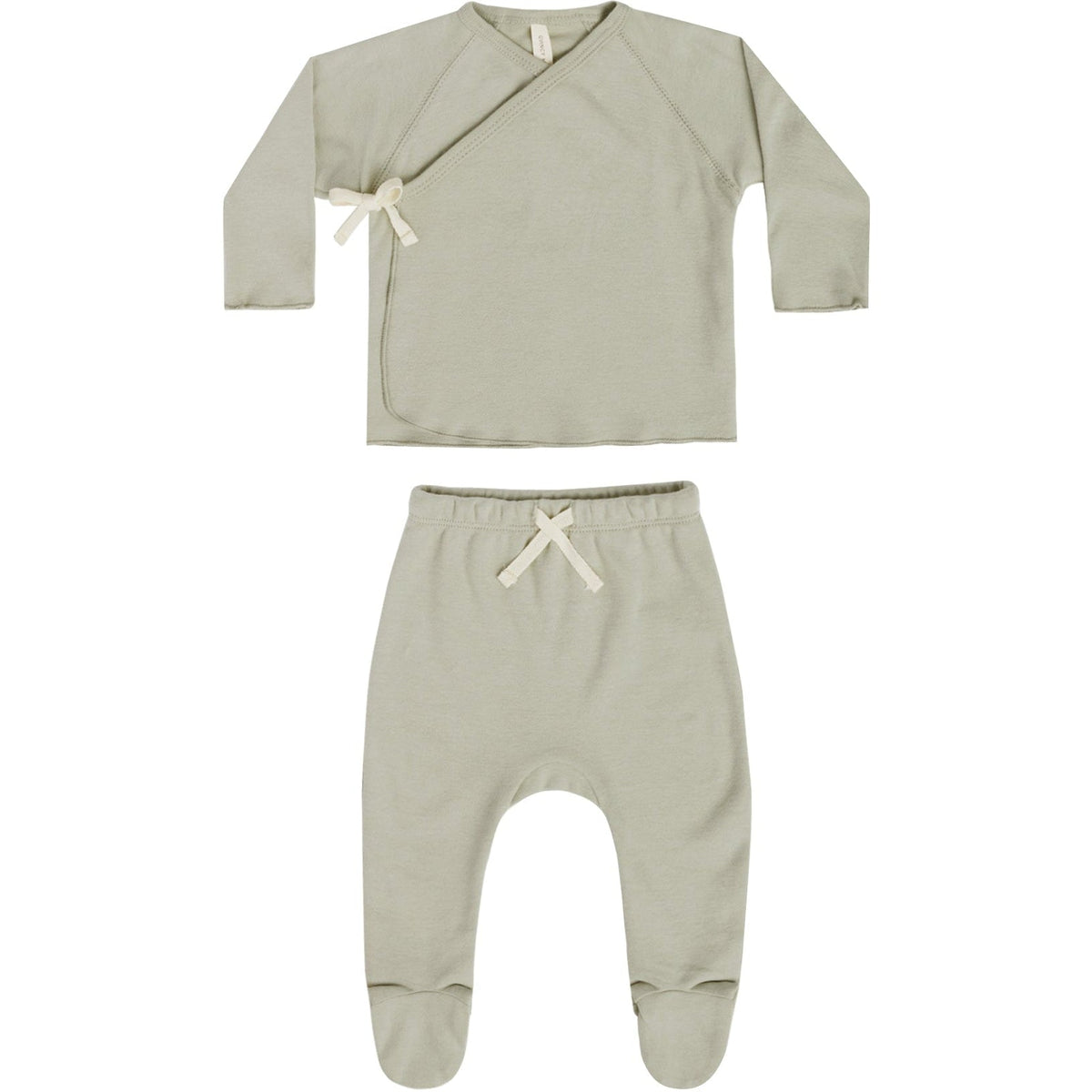 Quincy Mae Wrap Top + Pant Set | Pistachio