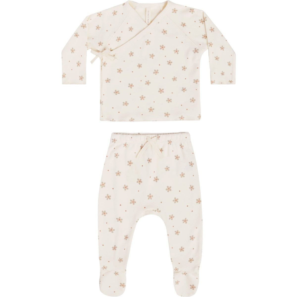 Quincy Mae Wrap Top + Pant Set | Dotty Floral