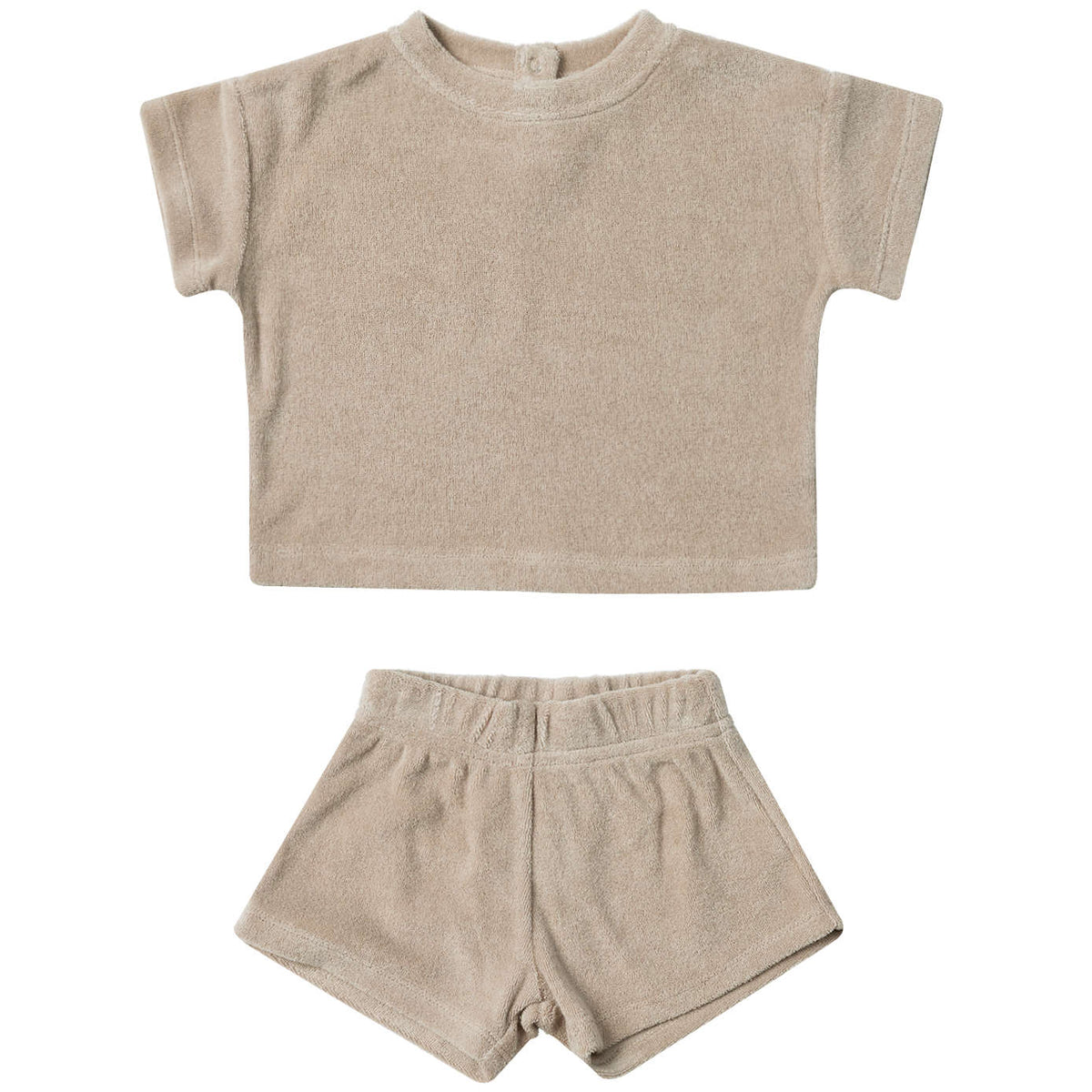 Quincy Mae Terry Tee + Shorts Set | Oat