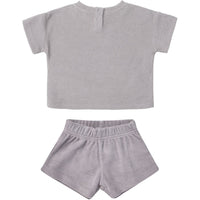 Quincy Mae Terry Tee + Shorts Set | Periwinkle