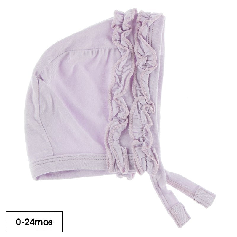 Kickee Pants Ruffle Bonnet - Thistle