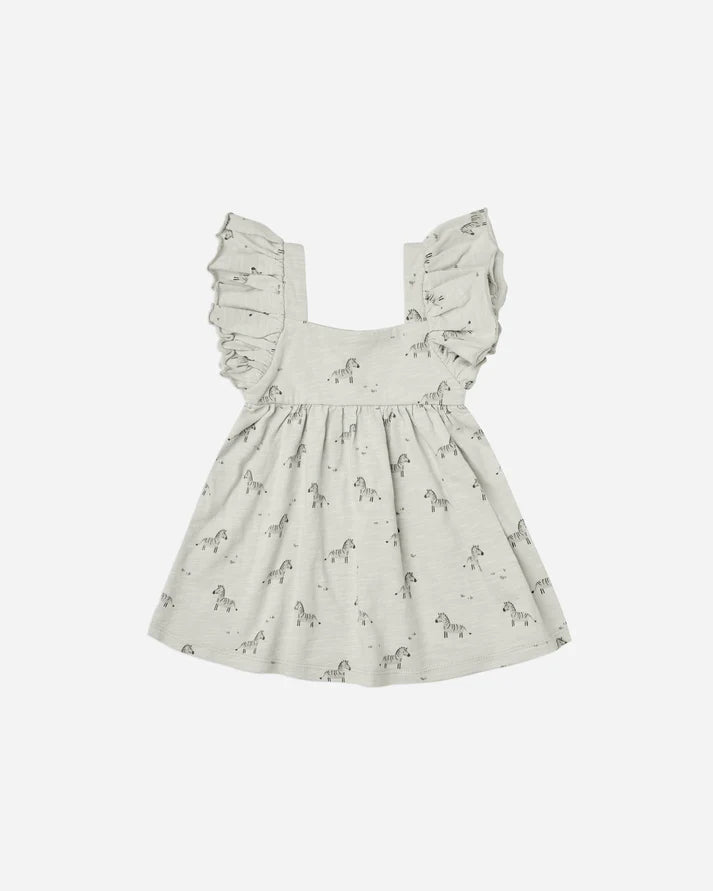 Rylee & Cru Mariposa Dress Zebra