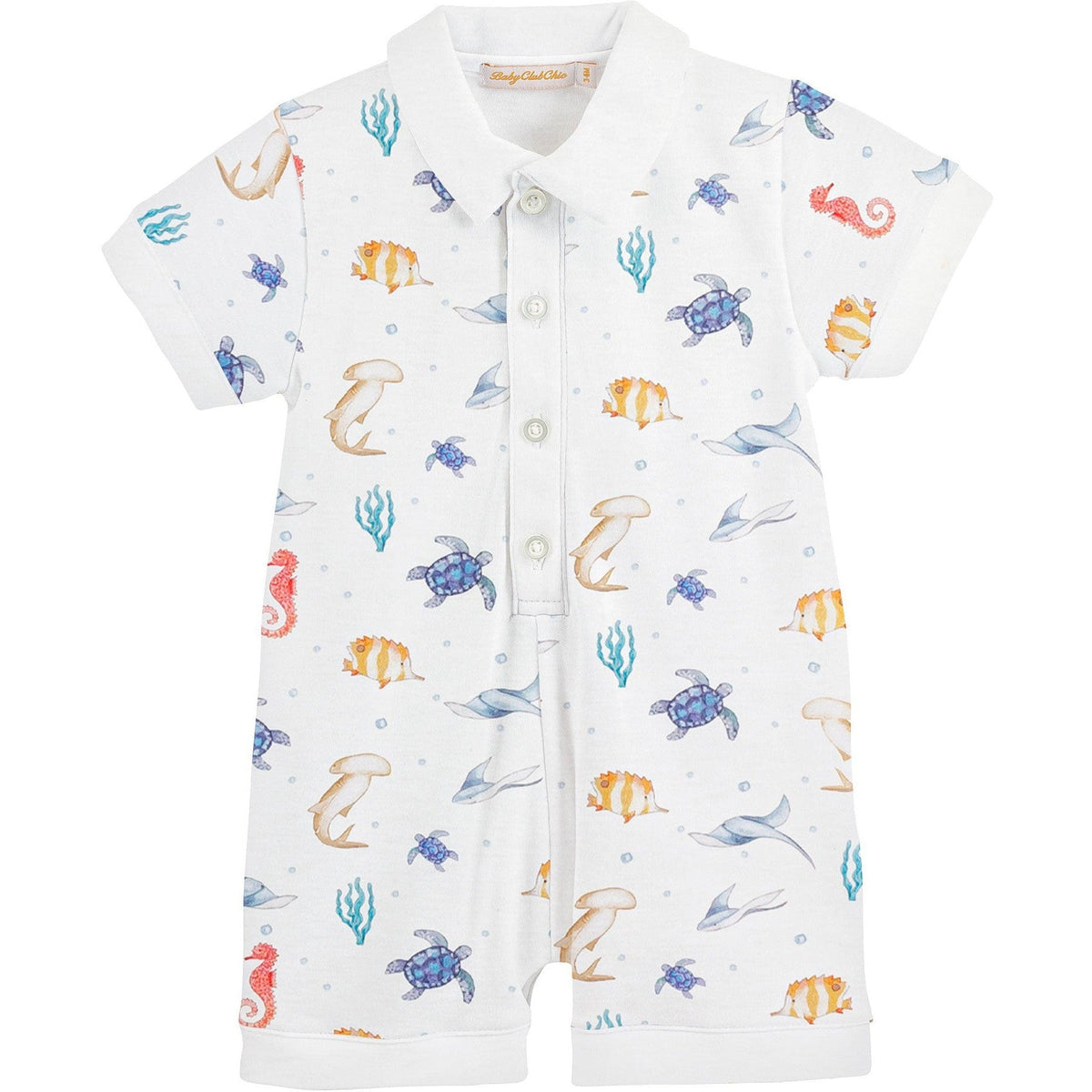 Baby Club Chic Sea Friends Boy Romper