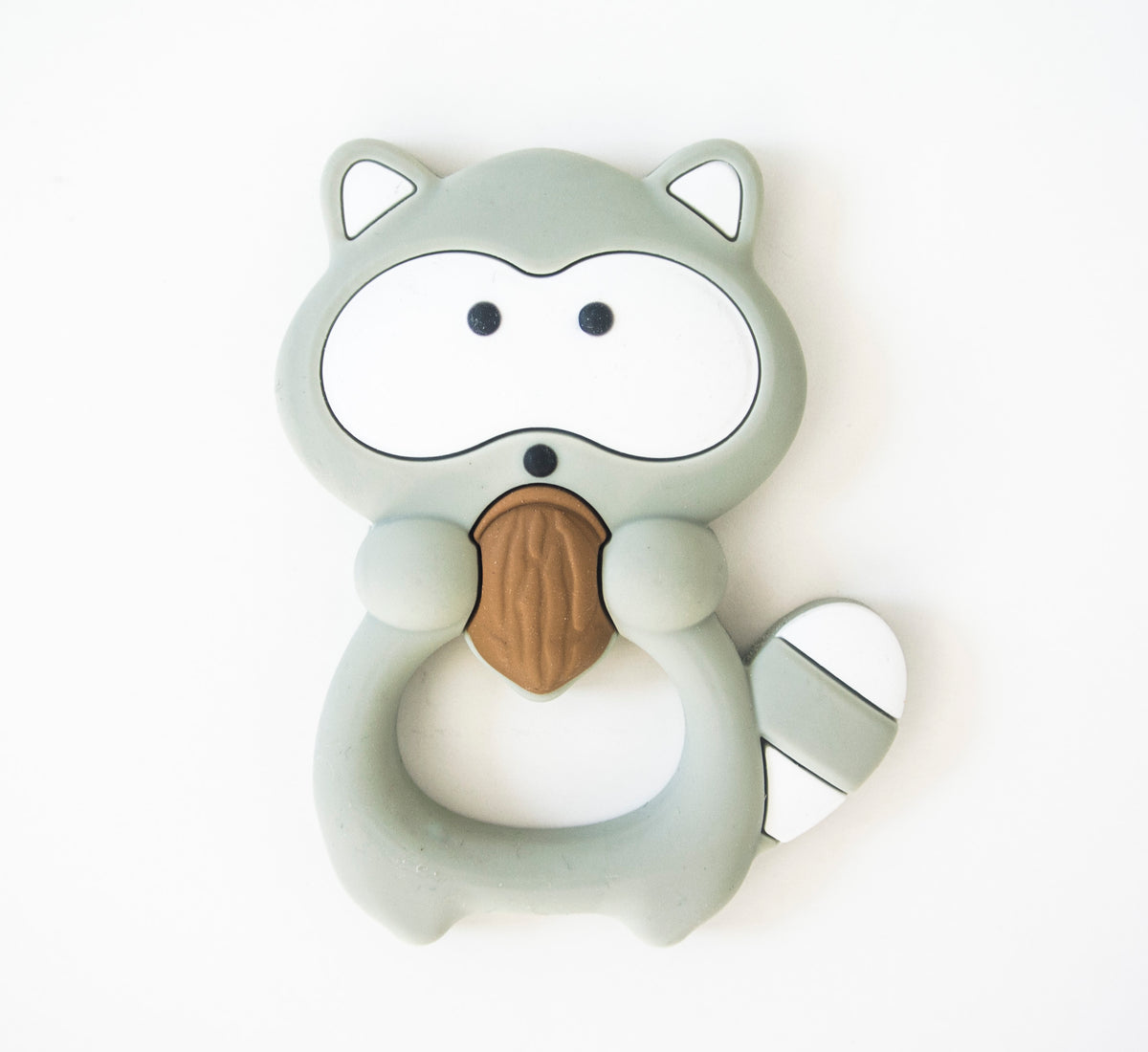 Loulou Lollipop Raccoon Teether with Holder Set