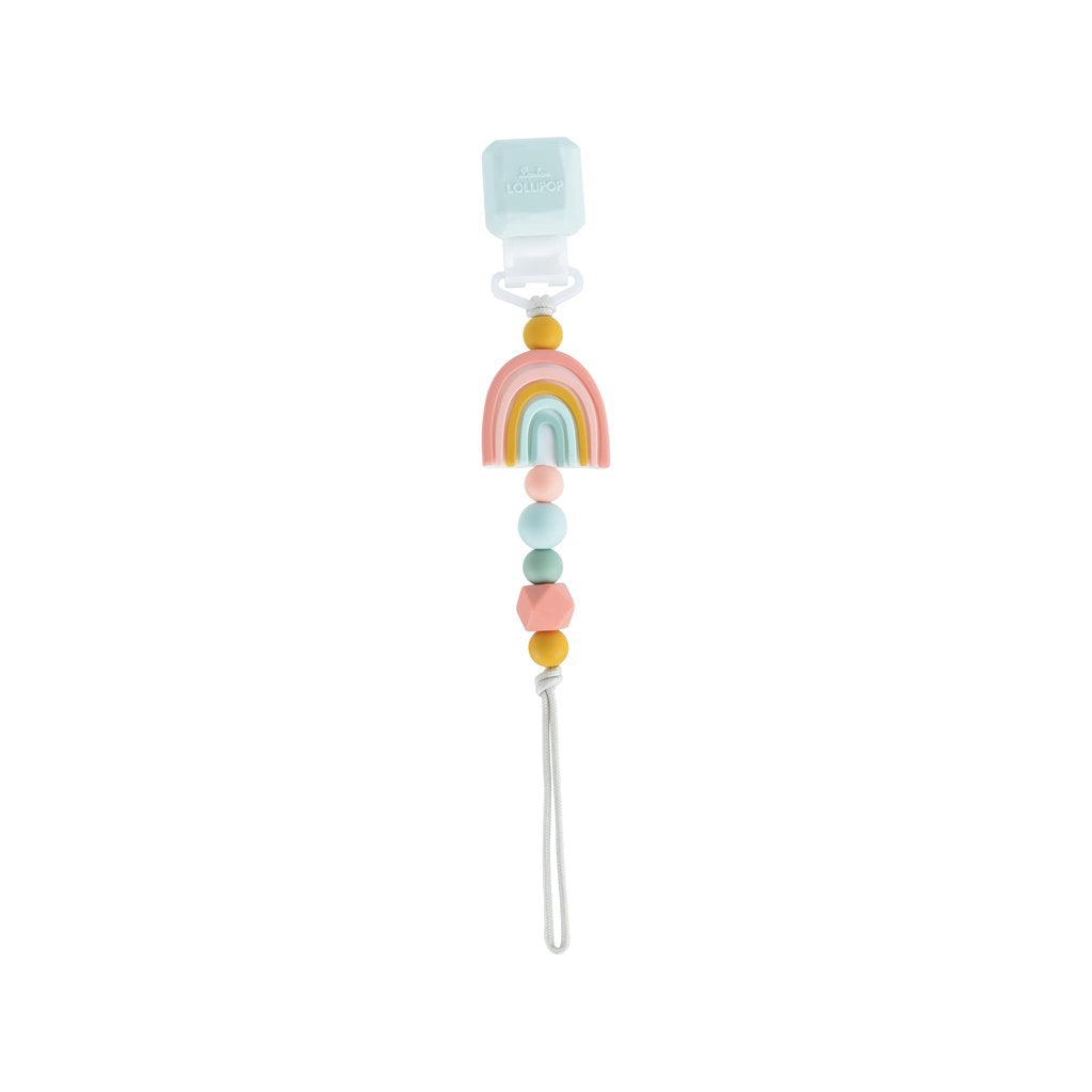 Loulou Lollipop Rainbow Pacifier Clip