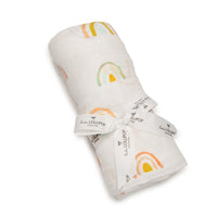 Loulou Lollipop Muslin Swaddle - Llama Rainbow