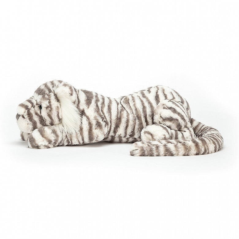 Jellycat Sacha Snow Tiger- REALLY BIG - H9" X W29"