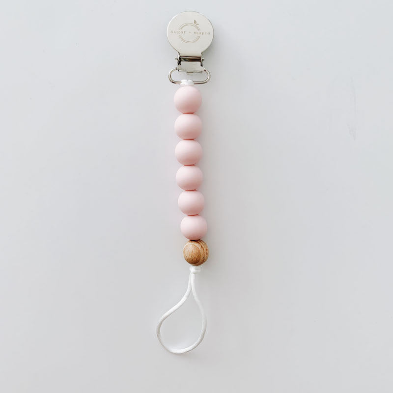 Sugar + Maple Paci & Teether Clip