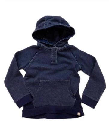 Me & Henry Navy Vintage Wash Hooded Top