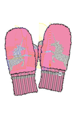 Hatley Winter Mittens - Shimmer Unicorn