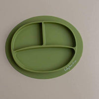 Baby Bar & Co Sili Suction Plates - Army Green