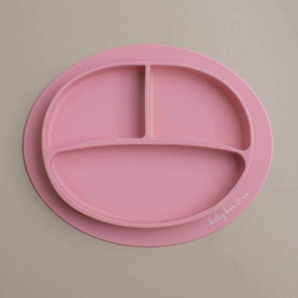 Baby Bar & Co Sili Suction Plates - Dusty Rose