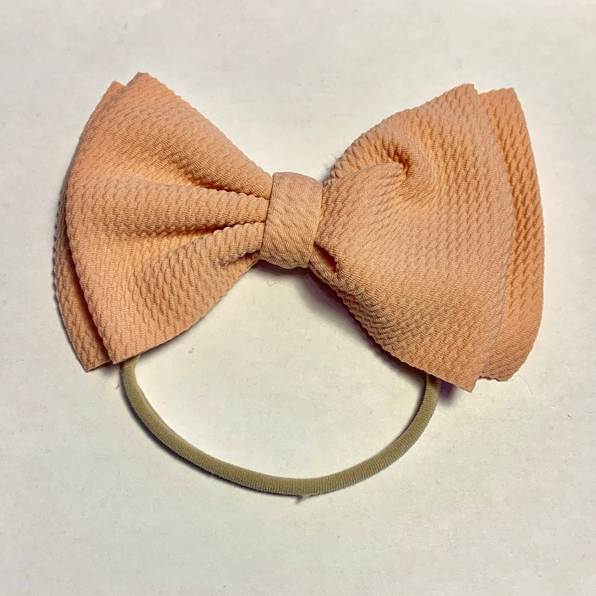 Sugar + Maple Skinny Big Bow - Blush