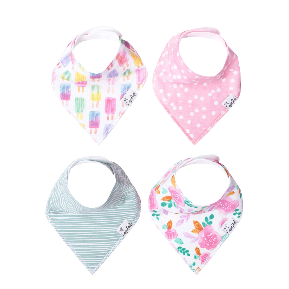 Copper Pearl Baby Bandana Bibs - Summer