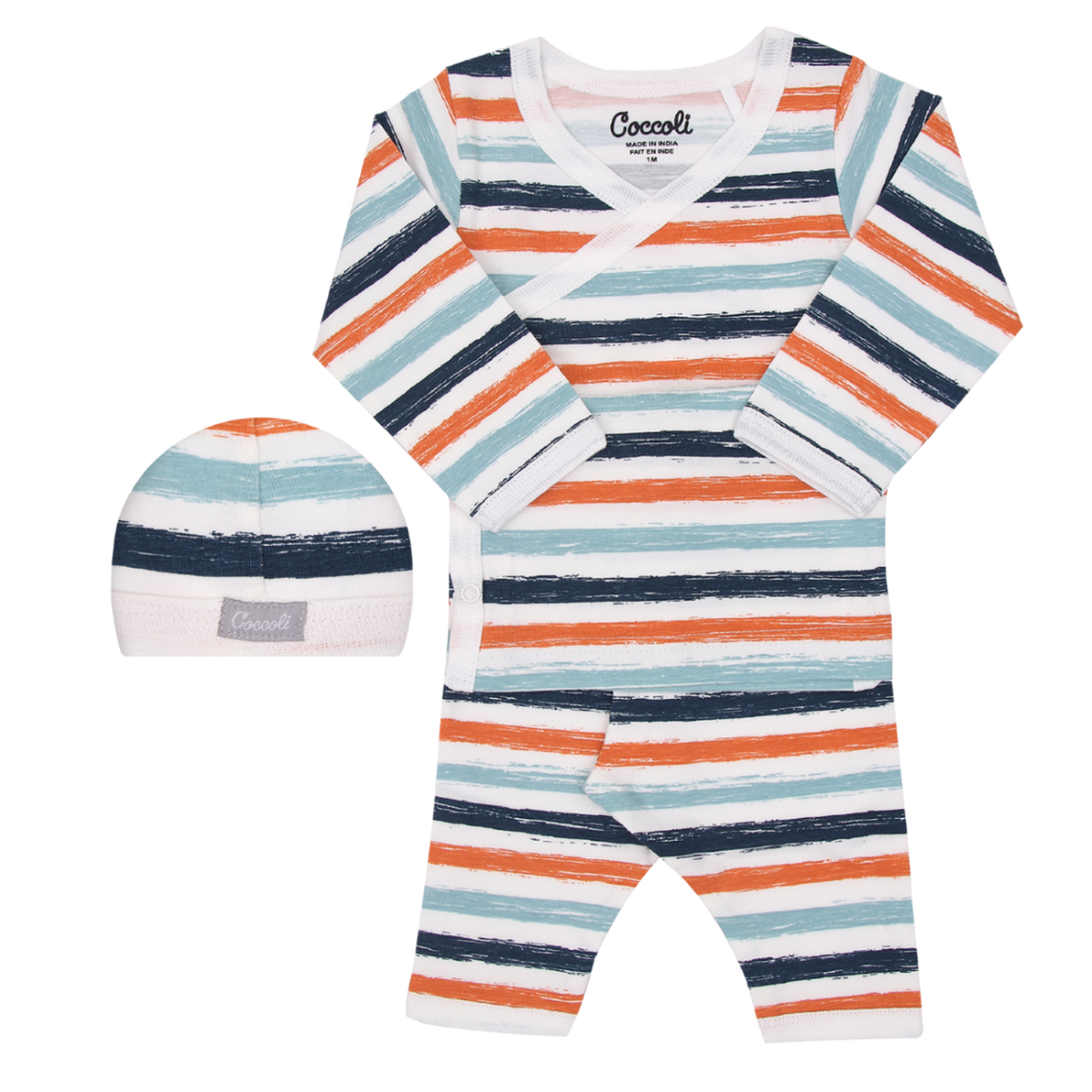 Coccoli Striped Take Me Home 3pc - Size 1