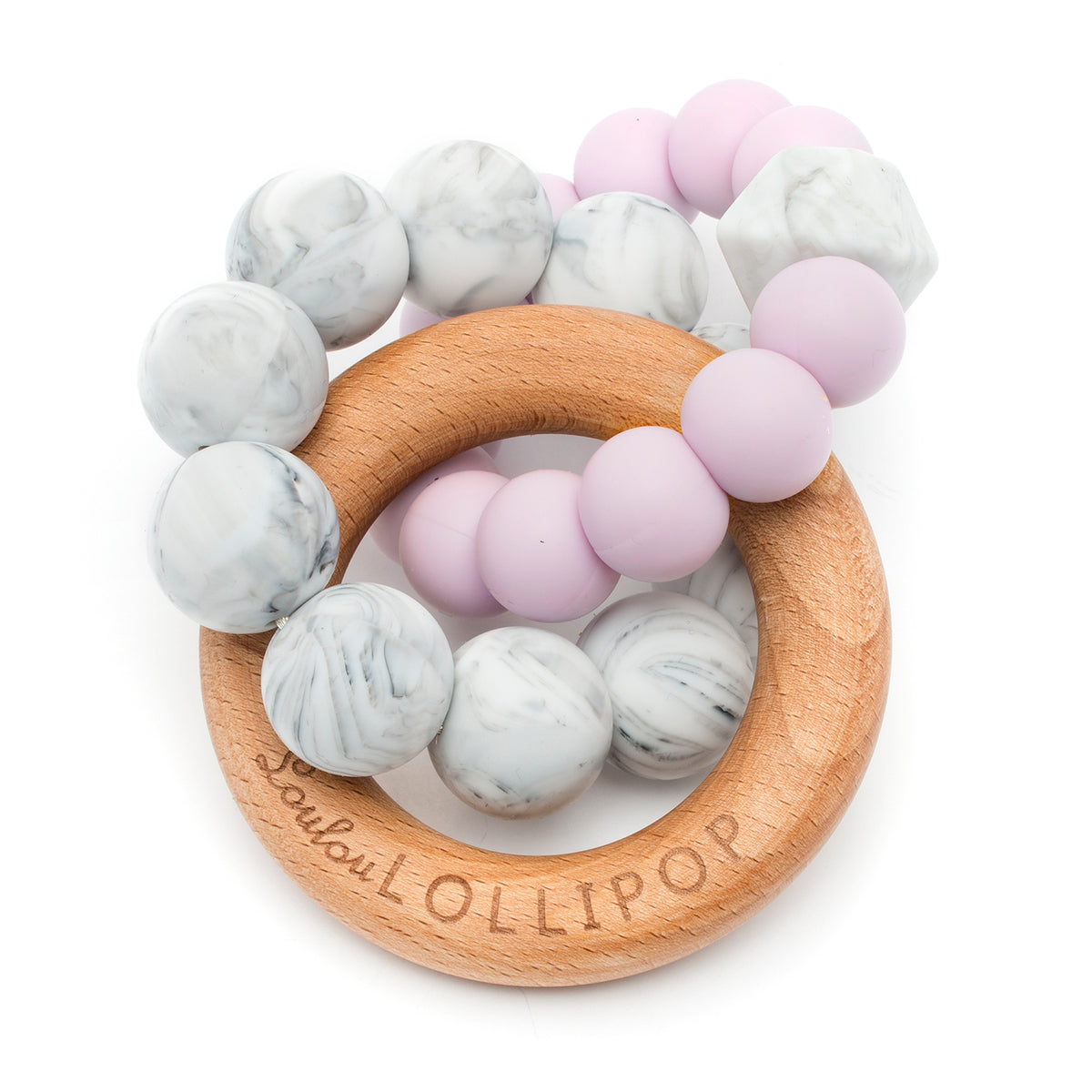 Loulou Lollipop Trinity Wood + Silicone Teether