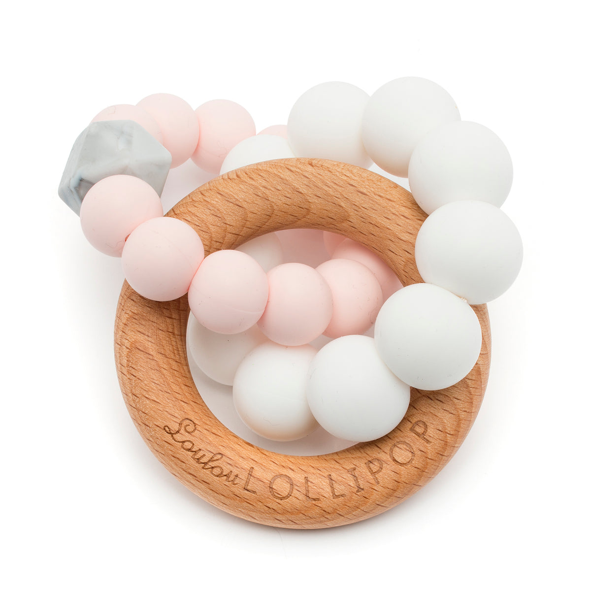 Loulou Lollipop Trinity Wood + Silicone Teether