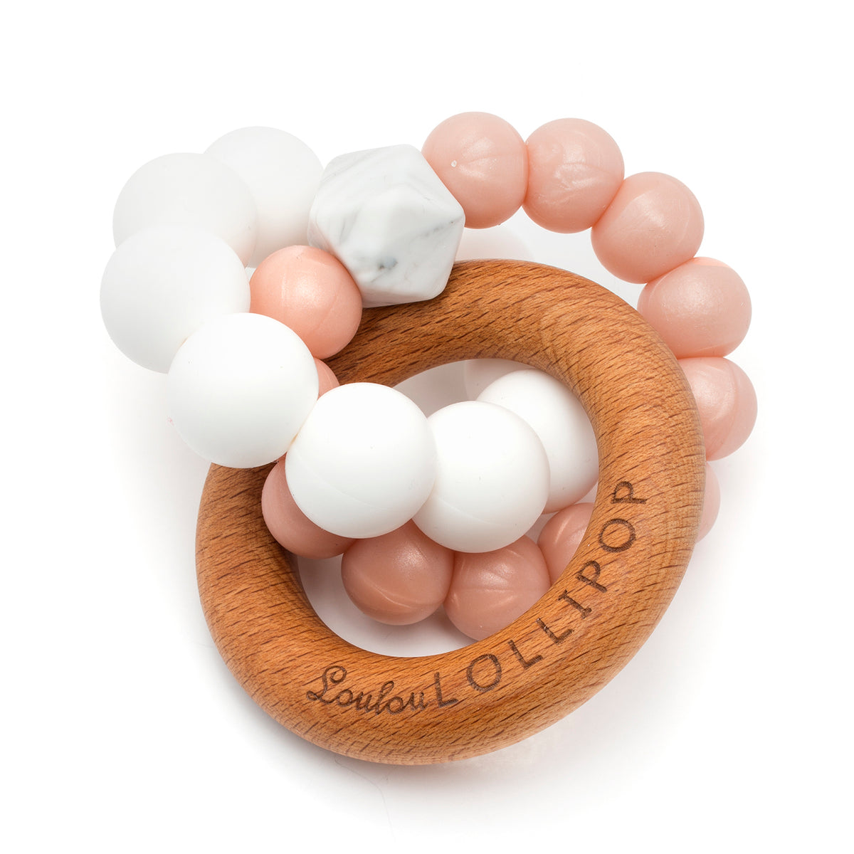 Loulou Lollipop Trinity Wood + Silicone Teether