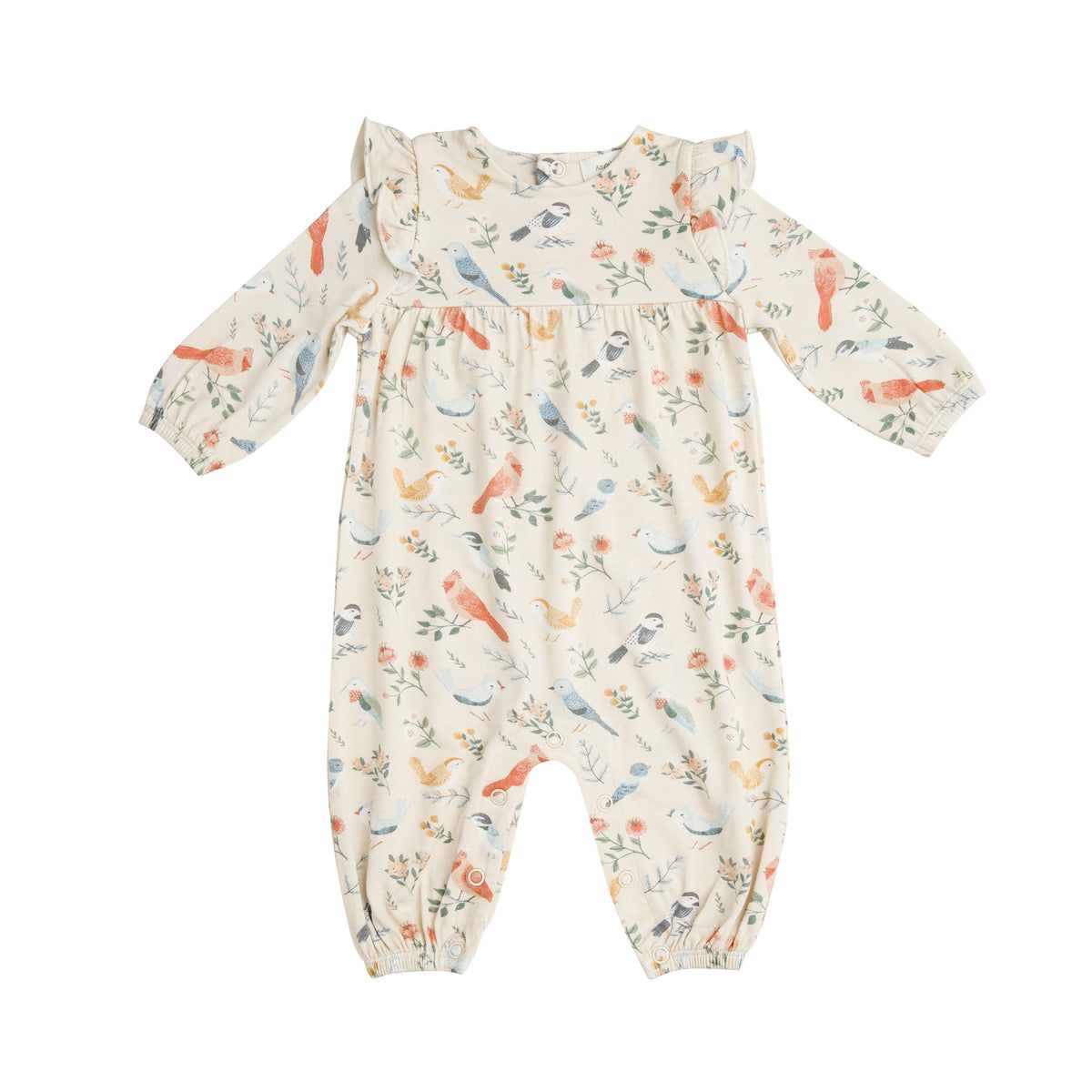 Angel Dear Ruffle Sleeve Romper - American Bird