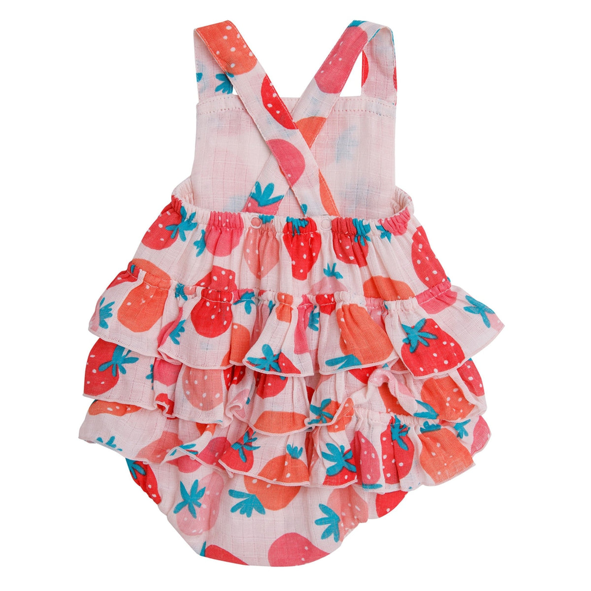 Angel Dear Ruffle Sunsuit - Strawberries