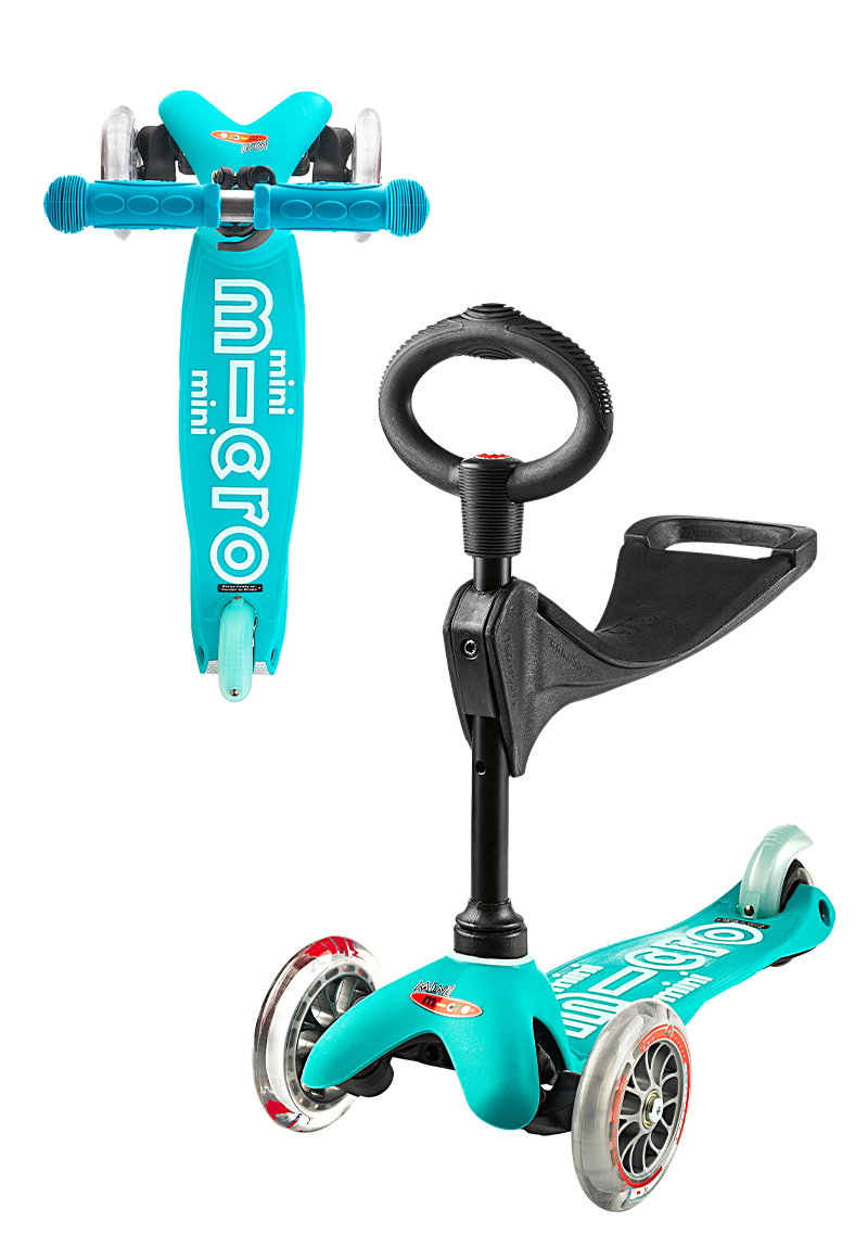 Micro Kickboard - Mini Deluxe 3-in-1 - Aqua