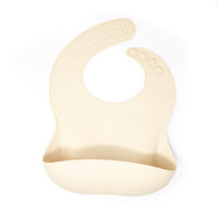 Three Hearts Silicone Bib - Navajo Beige