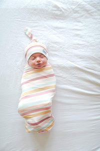 Copper Pearl Knit Swaddle Blanket - Belle