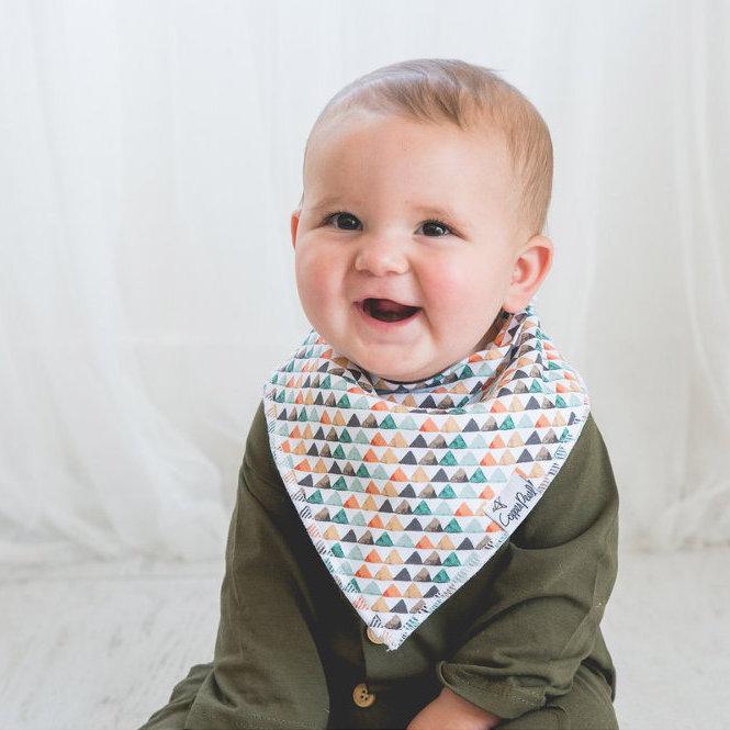 Copper Pearl Baby Bandana Bibs - Bison