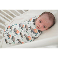 Copper Pearl Knit Swaddle Blanket - Bison