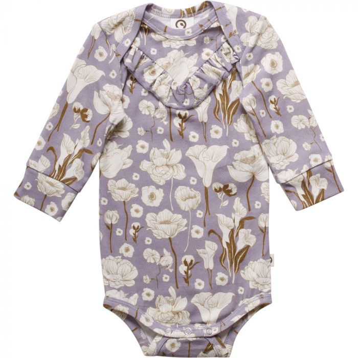 Musli by Green Cotton Lily Print Bodysuit