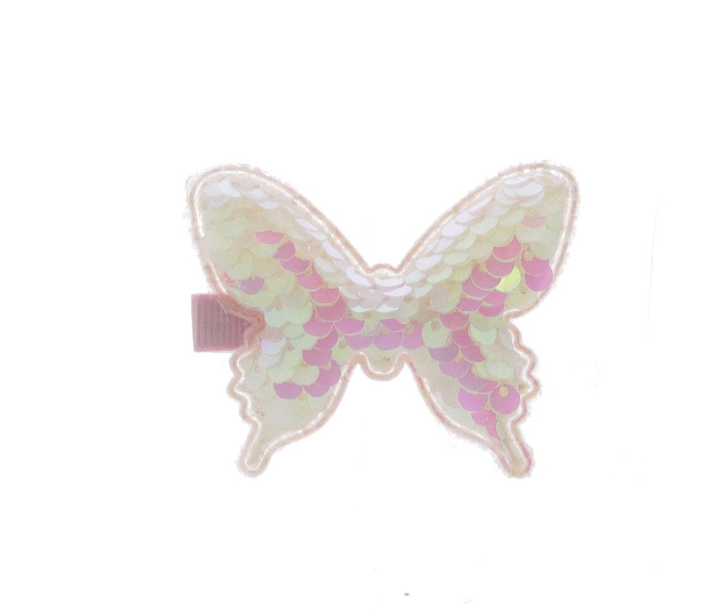 Doe a Dear White Butterfly Sequin Hair Clip