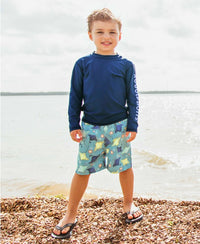 RuggedButts Starfish & Stingrays Swim Trunks