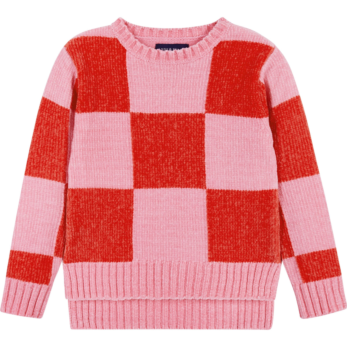 Andy & Evan Checker Chenille Sweater