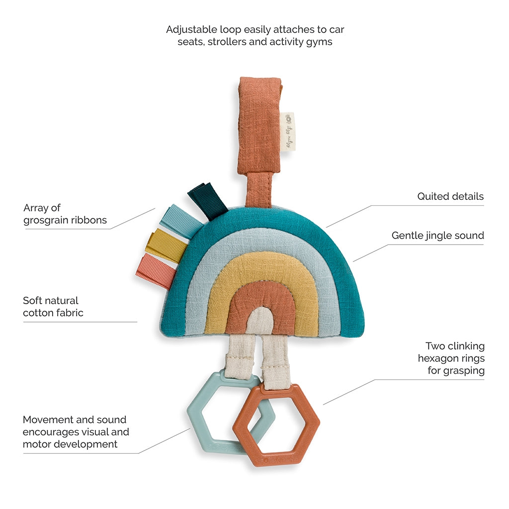 Itzy Ritzy Ritzy Jingle™ Rainbow Attachable Travel Toy