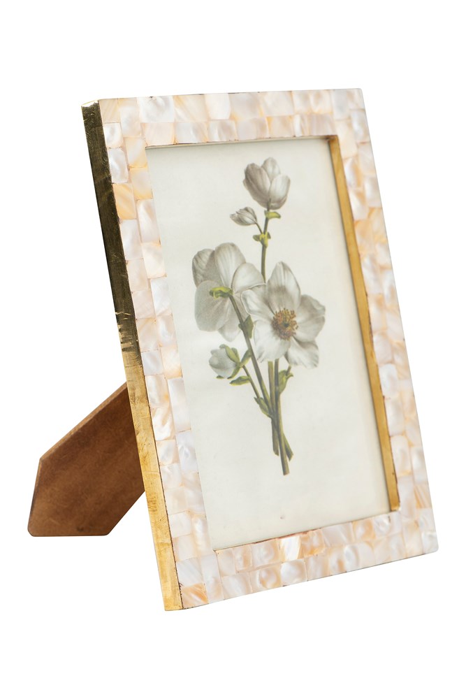 Mother of Pearl Photo Frame (Holds 5" x 7" Photo)