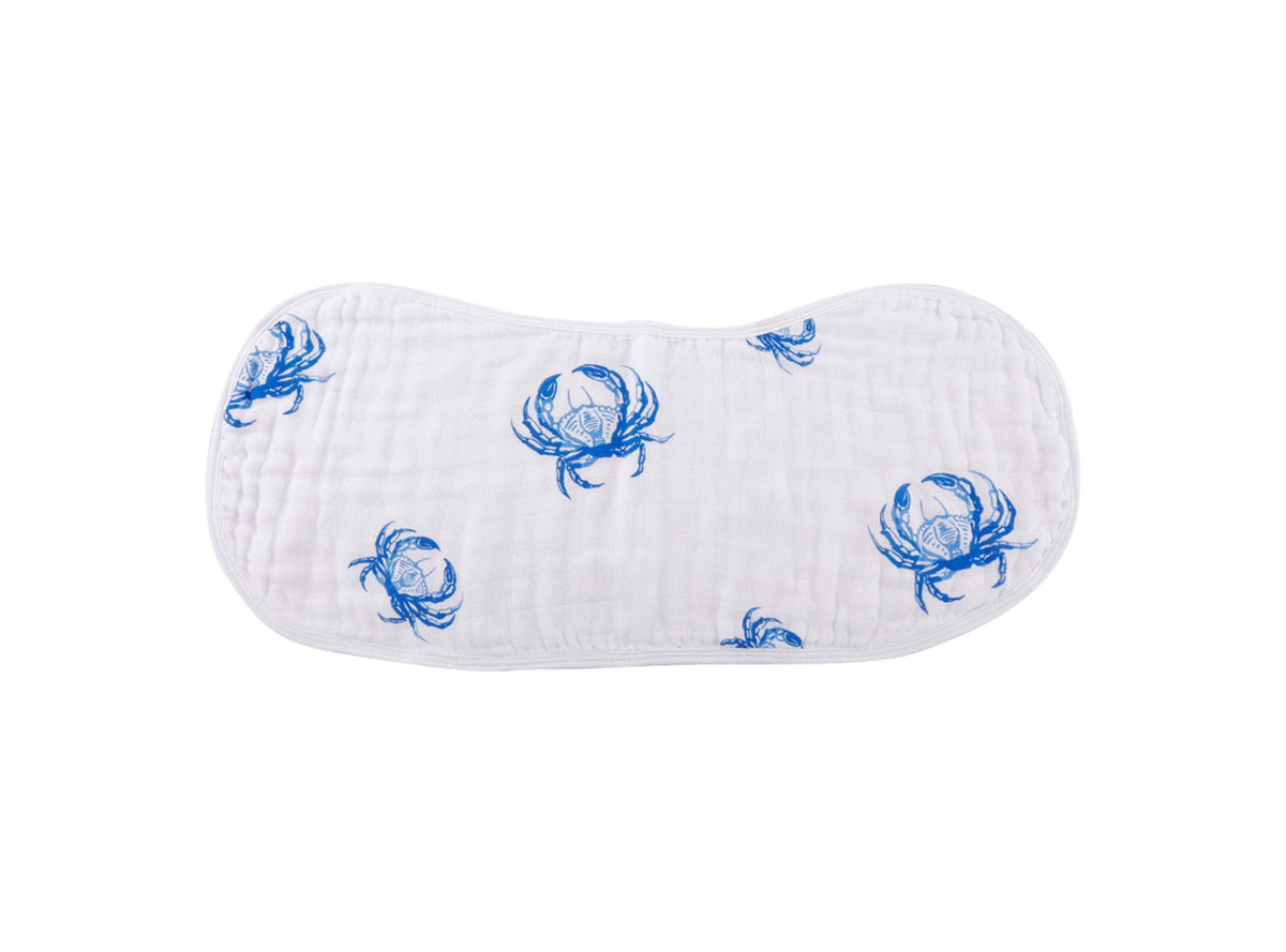 Little Hometown 2 in 1 Burp Cloth/Bib - Blue Crab