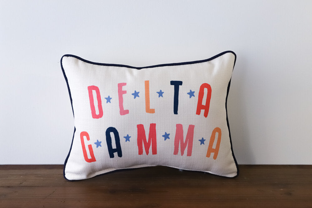 Little Birdie Arts Personalized Pillow - Sorority Name