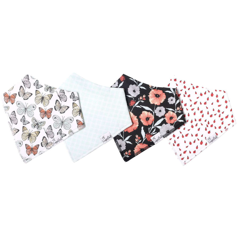 Copper Pearl Baby Bandana Bibs | Dot