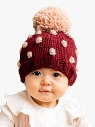 The Blueberry Hill Popcorn Dot Hat - Mauve/Blush