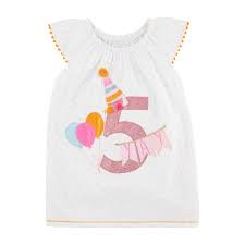 Mudpie NEW GIRL'S 5TH BIRTHDAY SHIRT