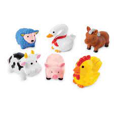 Mudpie FARM ANIMAL BATH TOY SET