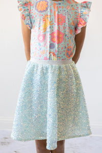 Mila & Rose LAVENDER SEQUIN TWIRL SKIRT