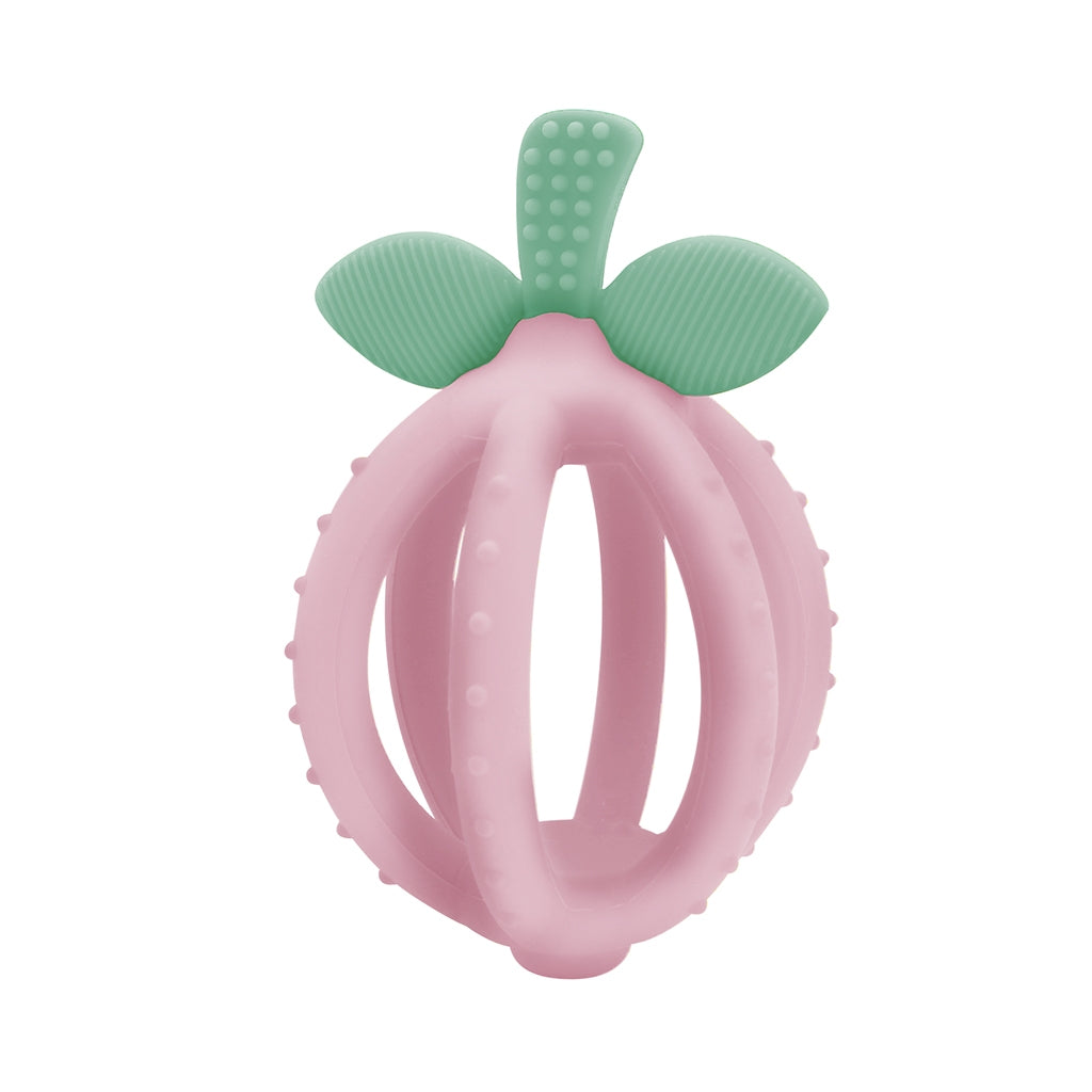 Bitzy Biter™ Teething Ball Baby Teether- Pink Lemonade